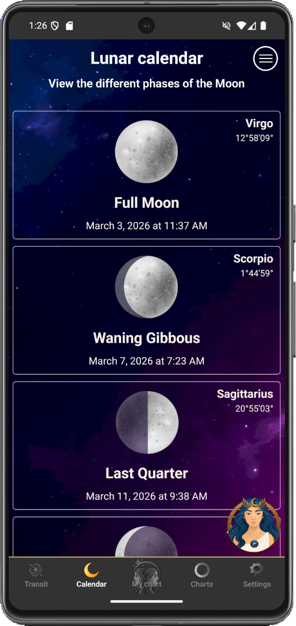 Lunar calendar