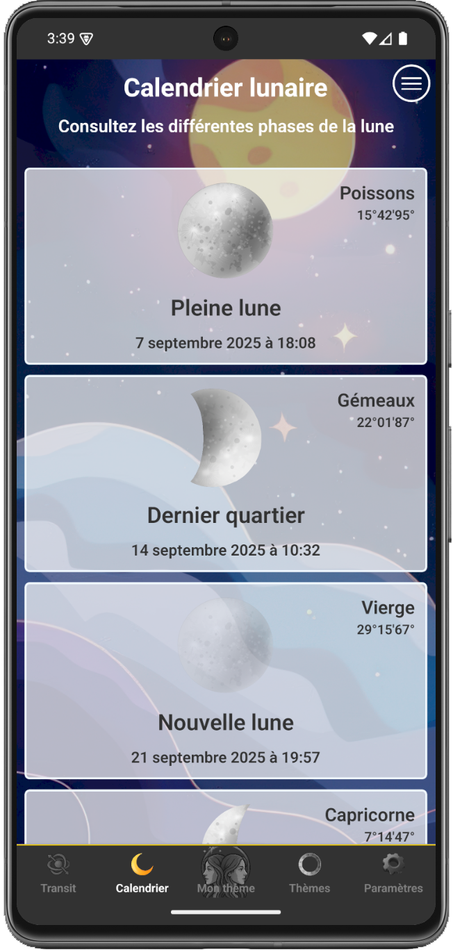 Lunar calendar